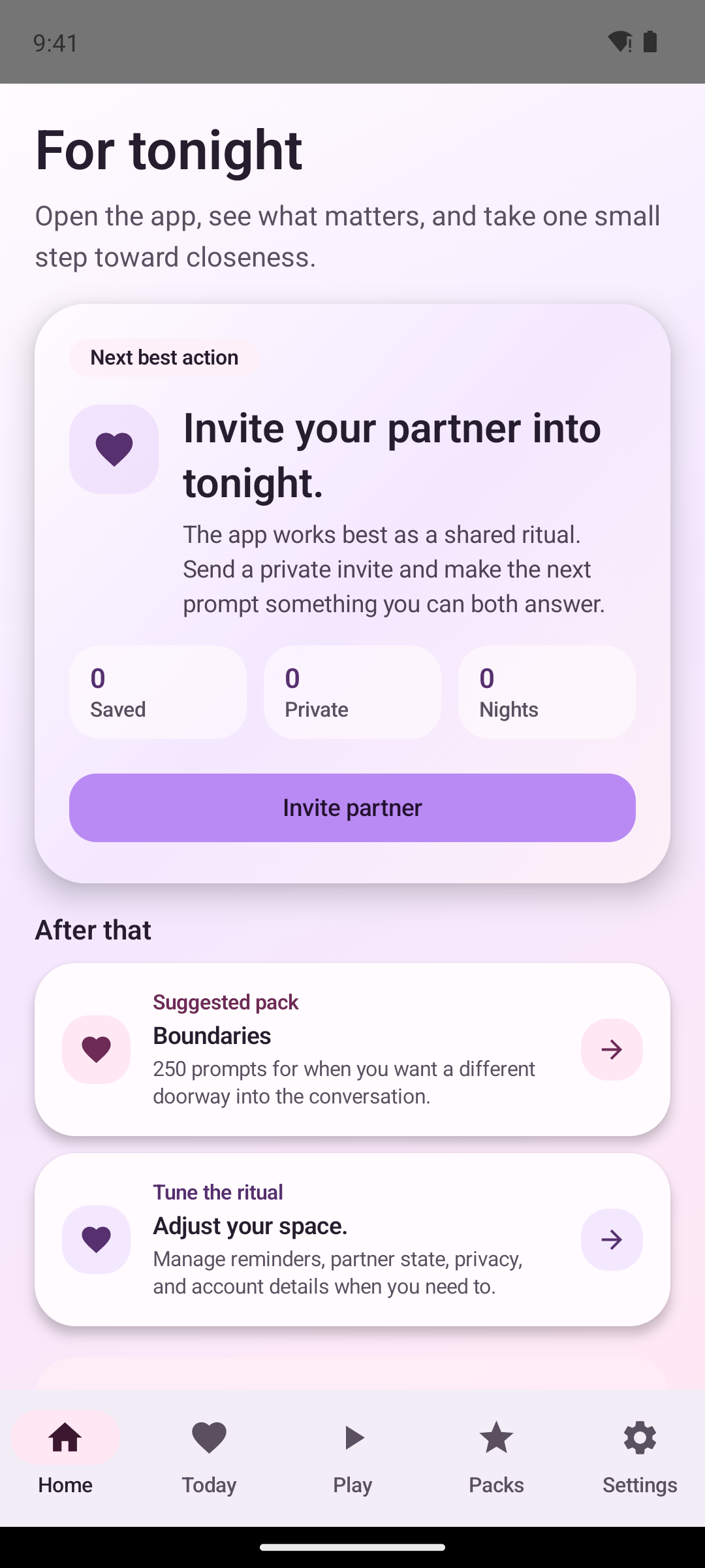 Closer home dashboard