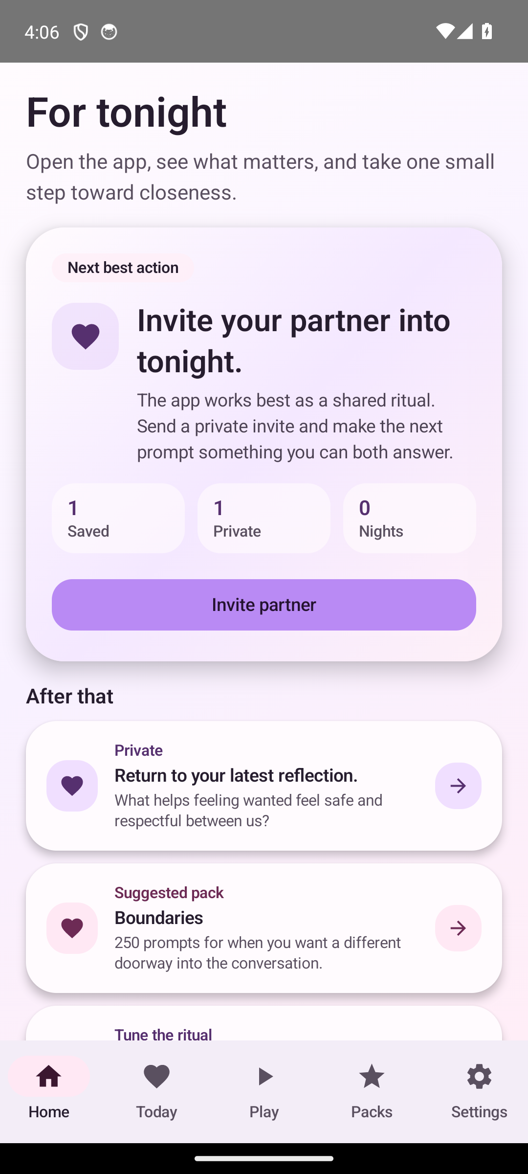Closer home dashboard